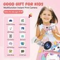 thumbnail image 3 of PayUSD Color Instant Print Camera for Kids, Kids Camera 1080P HD Video Digital Camera with 32G Card and 5 Rolls Paper，Christmas Birthday Gifts for Girls Boys for 3-12 Years Old, Pink, 3 of 11