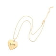 thumbnail image 4 of Collar con foto de corazón abierto, medallón, dijes, recuerdo Oro, 4 of 9