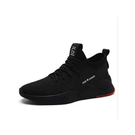 

Woobling Mens Black Sneakers Fashion Lightweight Casual Walking Shoes Slip On Sneakers for Running Sports Jogging Gym