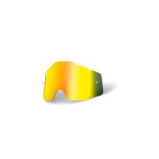 100% Accuri/Strata Junior Replacement Goggle Lens Gold Mirror/Smoke Anti-Fog