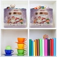 thumbnail image 6 of GZHJMY Father Christmas Deer Snowman Storage Bin for Toy Storage Basket Dirty Clothes Sundries Office Home Closet Shelf Cube Box Waterproof Laundry Basket Collapsible Organizer, 6 of 7