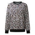 thumbnail image 5 of BJUTIR Women Sweatshirts & Hoodies S Leopard Print Crewneck Long Sleeve Casual Loose Pullover Sweatshirt Tops, 5 of 9