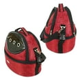 thumbnail image 2 of SUSSEXHOME Pets Small Pet Carrier for Small Dogs and Cats - Waterproof Pet Travel Bag with Clear Window - Adjustable Strap Pet Carrier for Cat Travel Bag - 15.7 x 17.3 x 11.8 Inch - Burgundy, 2 of 8