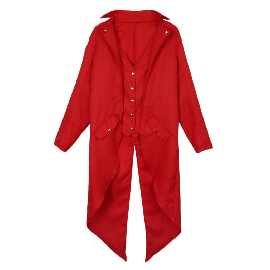 Chaqueta de frac vintage para hombre, largo victoriano gótico