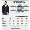 thumbnail image 5 of SPEEDRUN Men's Fleece Full Zip Hoodie Jacket, Men’s & Big Zip Hoodie Sweatshirt, Fleece Sherpa Lined Winter Heavyweight Jacket Black L, 5 of 10