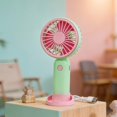 thumbnail image 7 of Clearance Under $5 | 3 Speed USB Rechargeable Portable Handheld Fan, Quiet 2-In-1 Desktop Pocket Cooling Fan For Home Outdoor Travel For Men Women(Green), 7 of 7