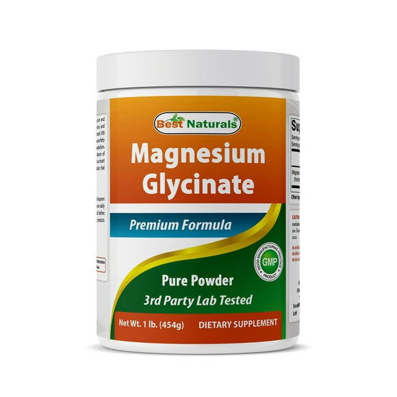 Best Naturals Poudre de Glycinate de Magnésium - 1 Livre