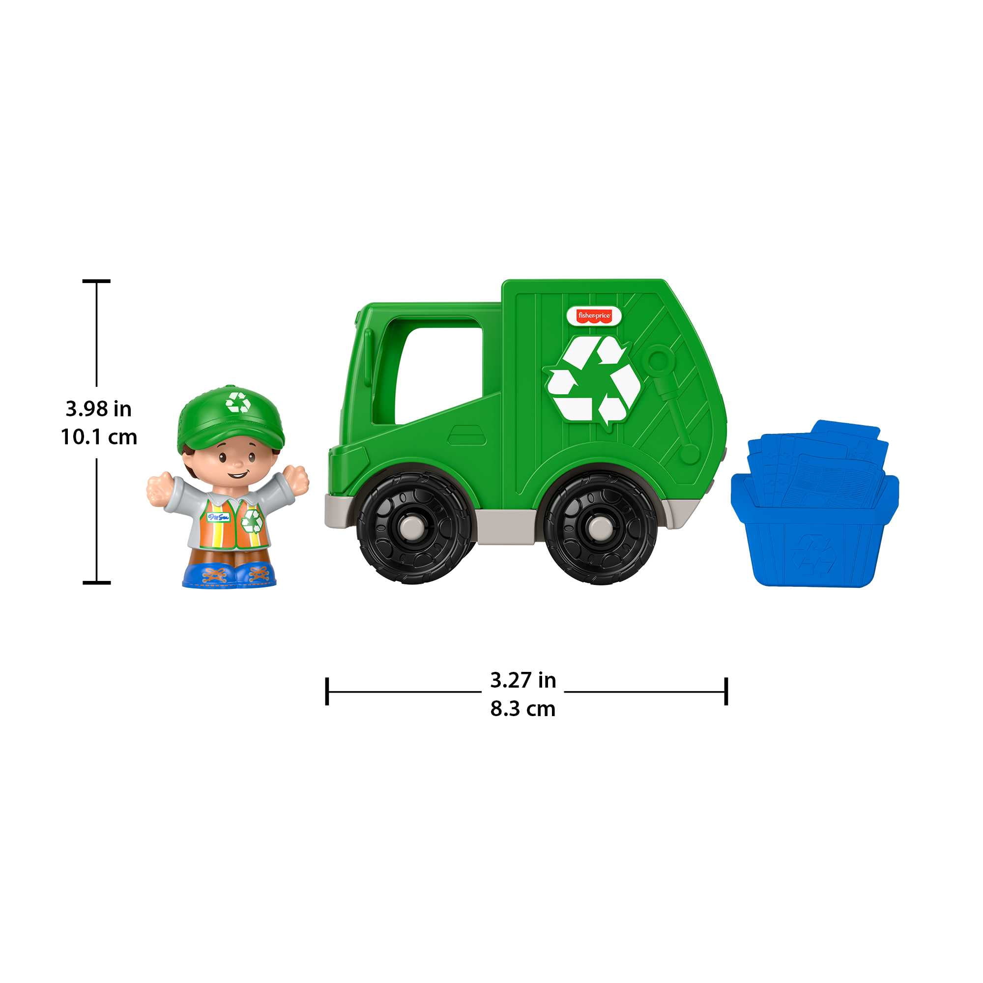 Fisher-Price Little People Recycling Truck Toddler Toy - Musical Garbage Vehicle With Figure - View #10