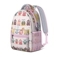 thumbnail image 2 of Snowy Owl and Night Pattern Backpack – Cute Cartoon Owl Schoolbag with Big Eyes and Animal Design, 2 of 5