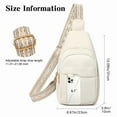 thumbnail image 5 of GAEKEAO Sling Bag for Women Crossbody Bags Fanny Pack Vegan Leather Chest Bag Travel Shoulder Belt Purse Backpack Gifts, 5 of 8