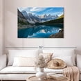 thumbnail image 2 of Elephant Stock Moraine Lake In The Valley Wall Art - Horizontal Canvas Wall Art - Living Room Wall Decor - Nature Canvas - Gray And Blue Decor - 45" x 30", 2 of 8