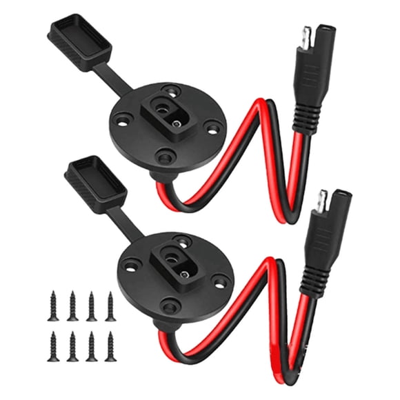 SHOWERORO 1 Par Cable Negro Para Panel Solar Con Conector Y Uso En Carga Solar