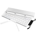 thumbnail image 1 of Ultra Slim Rechargeable Bluetooth Keyboard with Phone Holder – Foldable Wireless Keyboard for iPhone, Android Tablets, Office & Travel Business Trip, 1 of 8