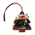 thumbnail image 2 of Colgante de Aromaterapia para Árbol de Navidad | Decoración de Papel Rojo, Blanco y Verde con Aroma a Palo de Madera | Regalo Navideño para Desodorante de Coche y Dormitorio | Adorno Colgante con Aro, 2 of 6