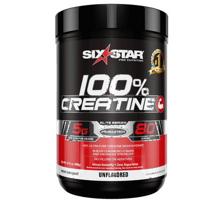 Six Star Pro Nutrition Creatine, Unflavored, 50g per Serving, 14.11 oz