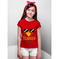 thumbnail image 3 of Coolest Turkey in Town Thanksgiving Funny Cool Sunglasses Youth T-shirt For Kids, XS, Red, 3 of 6