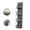 Gray 4th layer, variant on Hanging cloth storage box behind the door, wardrobe storage box, 4/6 large capacity pockets, bedroom and bathroom food storage