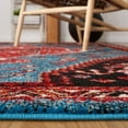 thumbnail image 4 of SAFAVIEH Vintage Hamadan Keighley Oriental Area Rug, Turquoise/Red, 6'7" x 6'7" Round, 4 of 8