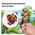 thumbnail image 5 of Wobogo Colorful Parrot Placemats Coasters Set of 1 Heat-resistant Non-slip Easy to Clean Square Dinner Plate Mat, 5 of 8