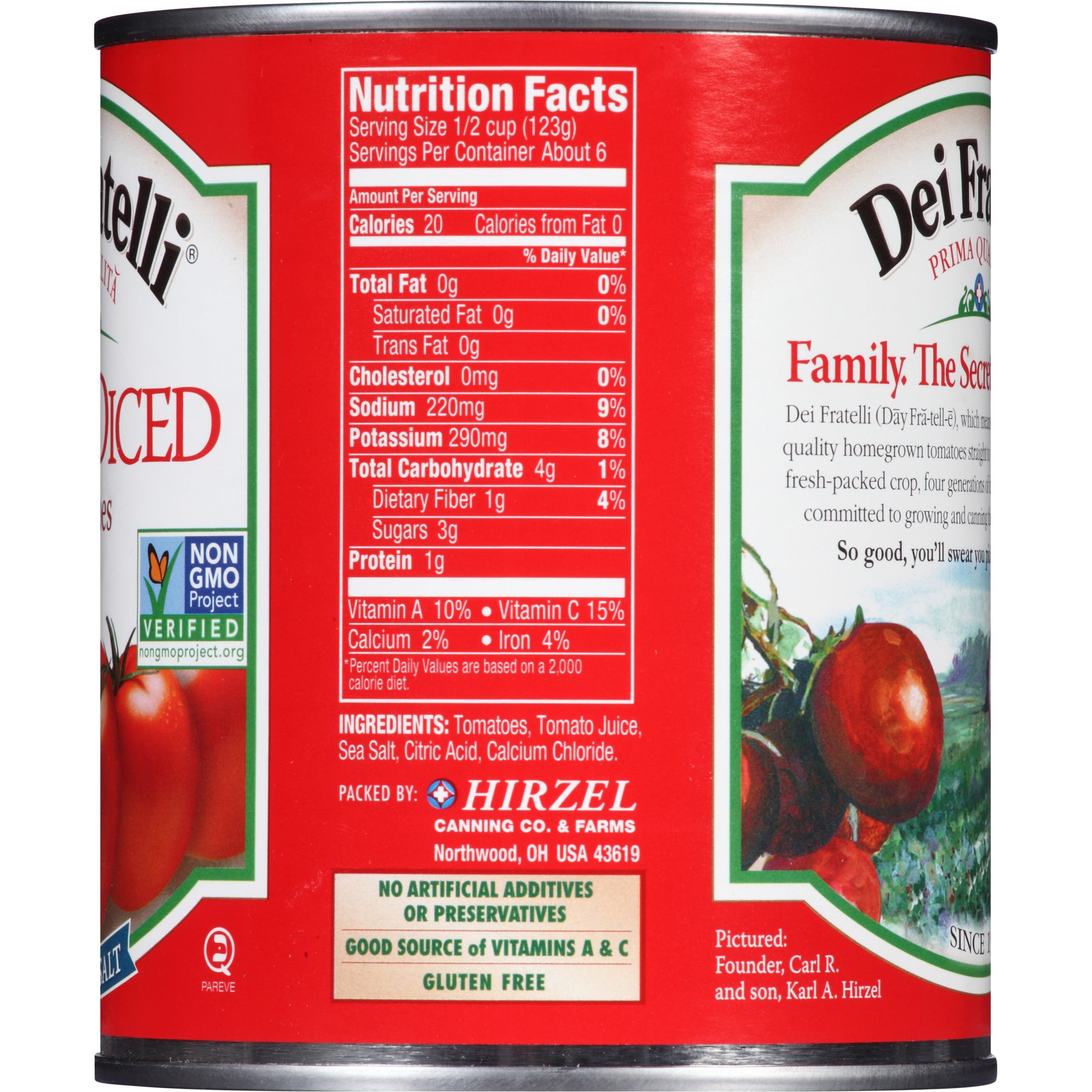 (6 pack) Dei Fratelli Petite Diced Tomatoes, 28 Oz