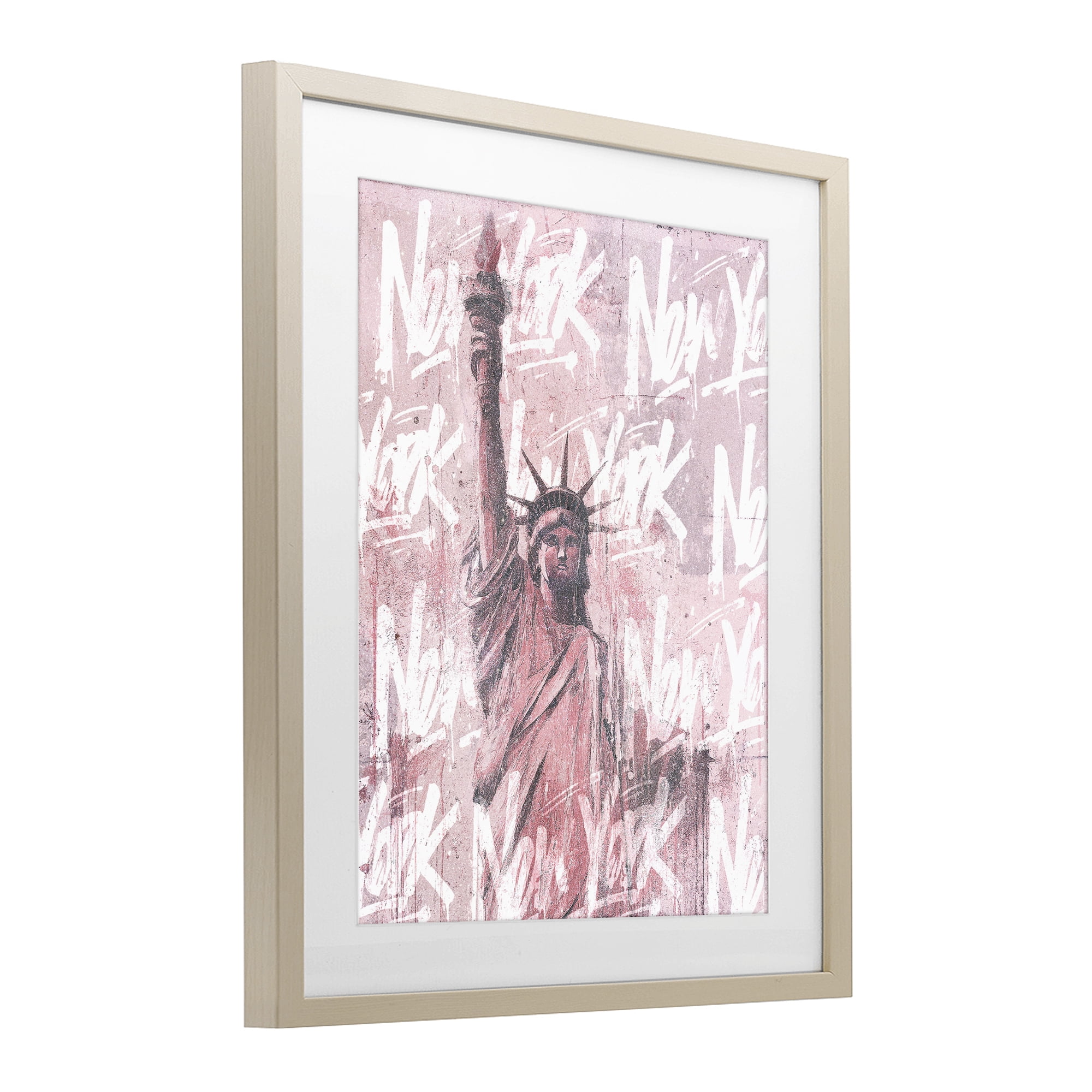 Stupell Industries Sparkle Of The City Statue Birch Framed Print Under Glass, design by Svetlana Aleynikova