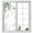 Sage Green, variant on Eucalyptus Leaf Privacy Window Film, Decorative Frosted Glass Window Film, Weeping Green Botanical Summer Reusable Peel and Stick Static Cling for Home Bathroom Office Glass Door 17.7"x39.3"