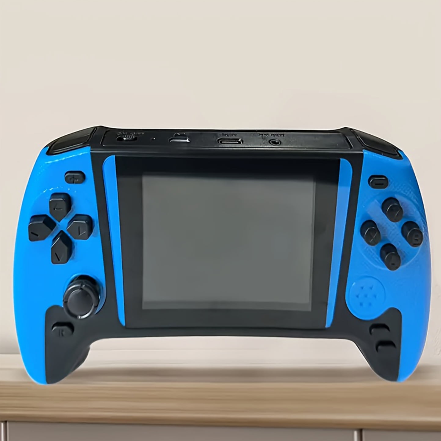 Shixing Pocket Gaming Console Project X Red and Blue 4.3-inch HD IPS Screen 64GB 500-in-1 Games 1-Pack