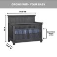 thumbnail image 3 of Soho Baby Hampton 4-in-1 Convertible Crib, Canyon Gray, GreenGuard Gold Certified, 3 of 6
