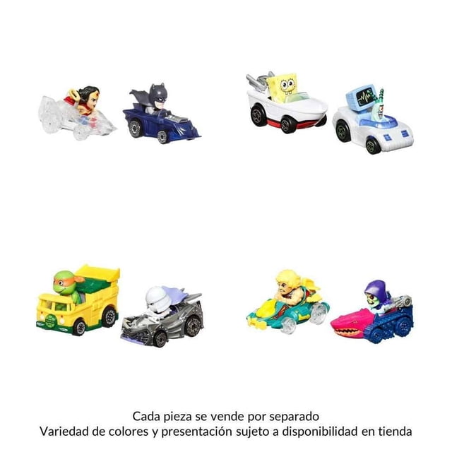 Vehículo de Juguete Hot Wheels RacerVerse Paquete Sorpresa de Dos Autos de Carrera Varios Modelos 1 Pieza