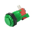 thumbnail image 4 of 27mm Mounting Hole Momentary Game Push Button Switch with Micro switch for Arcade Video Games Green, 6pcs, 4 of 5