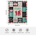 thumbnail image 4 of 18th Birthday Gifts for Girls, 18 Year Old Girl Birthday Gifts, Gifts for 18 Year Old Girl, 18th Birthday Decorations Throw Blanket 60"x50" for Girls, Birthday Gifts for Turning 18, 4 of 6