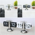 thumbnail image 4 of Flip Clock Vintage Desk Clock Retro Flip Down Clock Flip Digital Clock Mechanical Clock Auto Flip Clock Table Clock Battery Powered Internal Gear Operated Clock For Home Déc, 4 of 9
