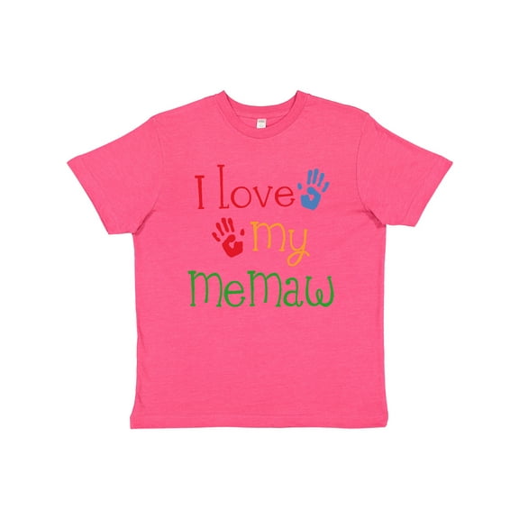 Inktastic I Love My Memaw Youth T-Shirt