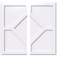 thumbnail image 1 of Ekena Millwork CMP36EY2-01000 36 in. OD x 1 in. ID Square Embry Architectural Grade PVC Contemporary Ceiling Medallion - 2 Piece, 1 of 1