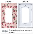thumbnail image 3 of Yayeee Rocker Switch Wall Plate 3-Gang 6.5"x4.6" Home Decorative Outlet Cover, Cherries Pattern, 3 of 6