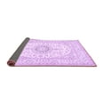 thumbnail image 2 of Ahgly Company Indoor Round Medallion Purple Traditional Area Rugs, 7' Round, 2 of 4