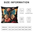 thumbnail image 6 of QZHH  Set of 2 Butterflies Decorative Pillow Covers Vintage Butterfly Floral Throw Pillow Covers Abstract Colorful Flower Pillowcases Modern Cushion Cases for Sofa Couch Home Decor, 6 of 6