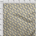 thumbnail image 3 of oneOone Cotton Jersey Yellow Fabric Text Diy Clothing Quilting Fabric Print Fabric By Yard 58 Inch Wide, 3 of 5