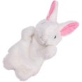 thumbnail image 1 of KAIYANG Marionetas de rol de conejito Marionetas de mano de conejo de peluche Juguetes de peluche de animales de Pascua (marrón) Blanco, 1 of 5