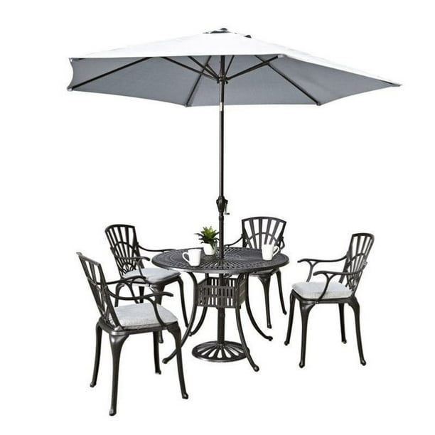 Hawthorne Collections 6 Piece Patio Dining Set with Umbrella - Walmart