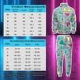 thumbnail image 4 of HNKMDK 80s 90s Men Hiphop Style Tracksuit Long Sleeved Top and Trousers Outfit Halloween Retro Disco Party Sportswear(Green,2XL), 4 of 6
