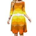 thumbnail image 2 of Rayures Marin avec Ancre Nœud Cœur Robe Évasée Design Mode Grande Taille Robe Ample Rayure Marin, 2 of 5