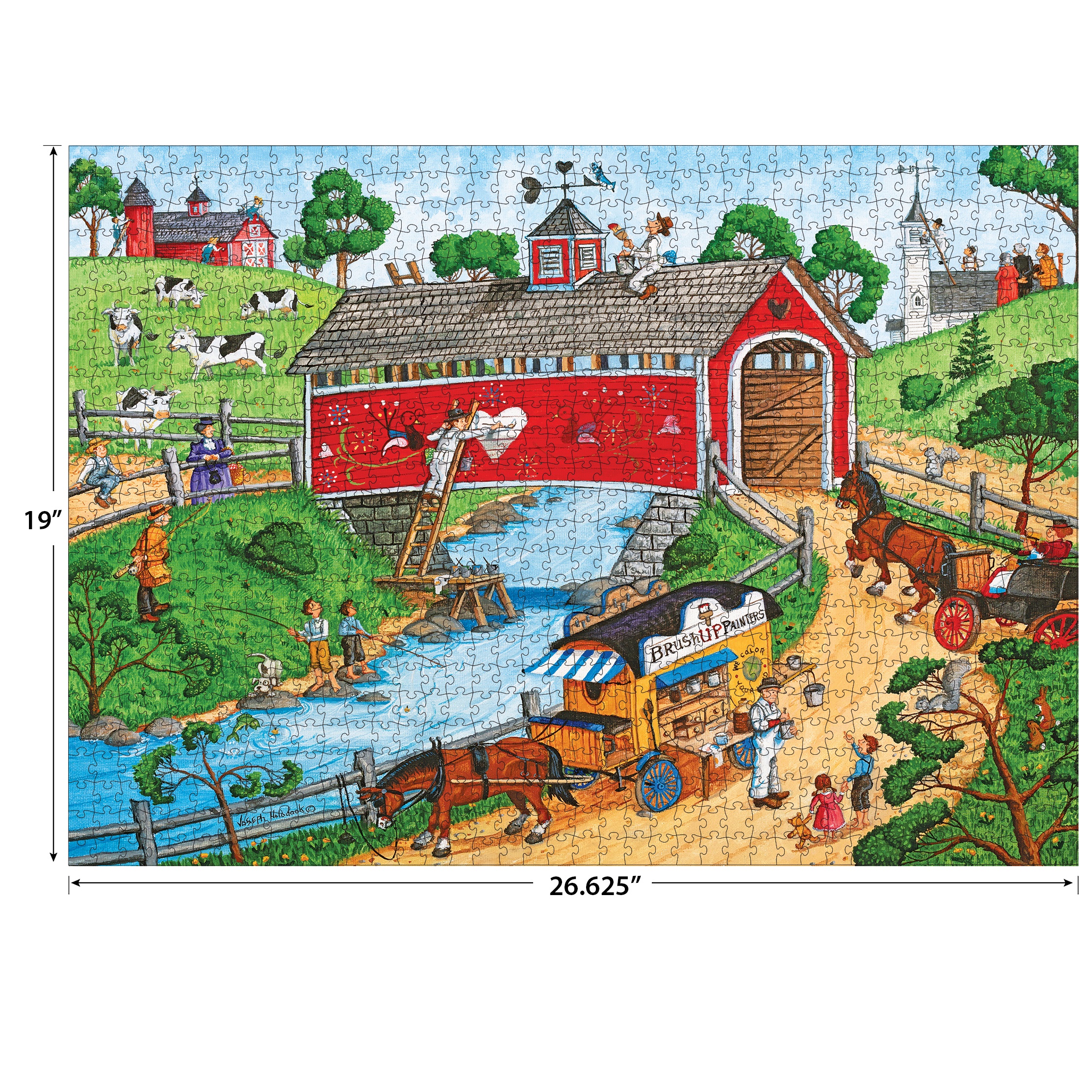 RoseArt Colorluxe 1000-Piece Brush Up Painters Adult Interlocking