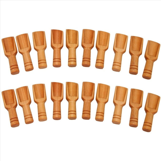20 Piezas de Madera Mini Cuchara Sal Azúcar Cuchara de Café Herramienta de Cocina