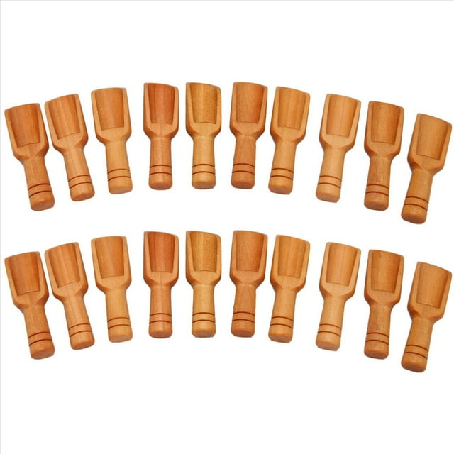 20 Piezas de Madera Mini Cuchara Sal Azúcar Cuchara de Café Herramienta de Cocina