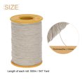 thumbnail image 2 of Uxcell 2 piezas de hilo elástico para coser 547 yardas 0.5mm de grosor hilo de látex para coser a mano, recogiendo, beige, 2 of 6