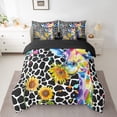 thumbnail image 2 of YST Cartoon Giraffe Bed in a Bag Bedding Set, 7-Piece, Black and White, Queen, 2 of 4