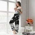 thumbnail image 5 of Disketp Cosmic Landscape Celestial Art Women's Comfy Pajama Pants Casual Drawstring Palazzo Lounge Wide Leg Pants-Medium, 5 of 6
