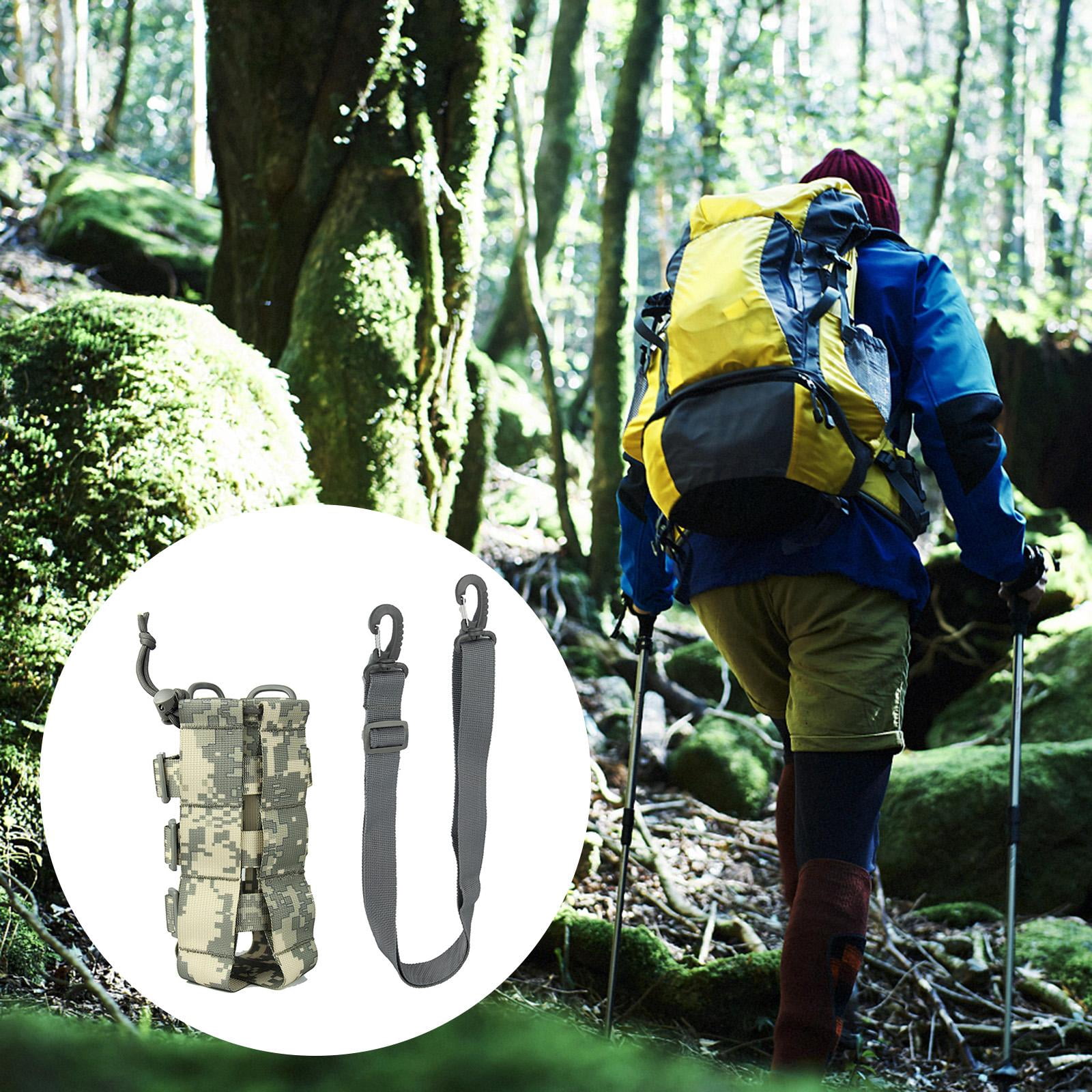 Water Bottles Pouch Bag Water Bottle Holder Pouch Portable Travel Bottle Carrier Bag for Camping Hiking Fishing , ACU 2.5L Mix