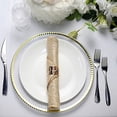 thumbnail image 2 of Balsa Circle 5 Pieces 20" x 20" Beige Crinkle Accordion Taffeta Table Napkins, 2 of 8